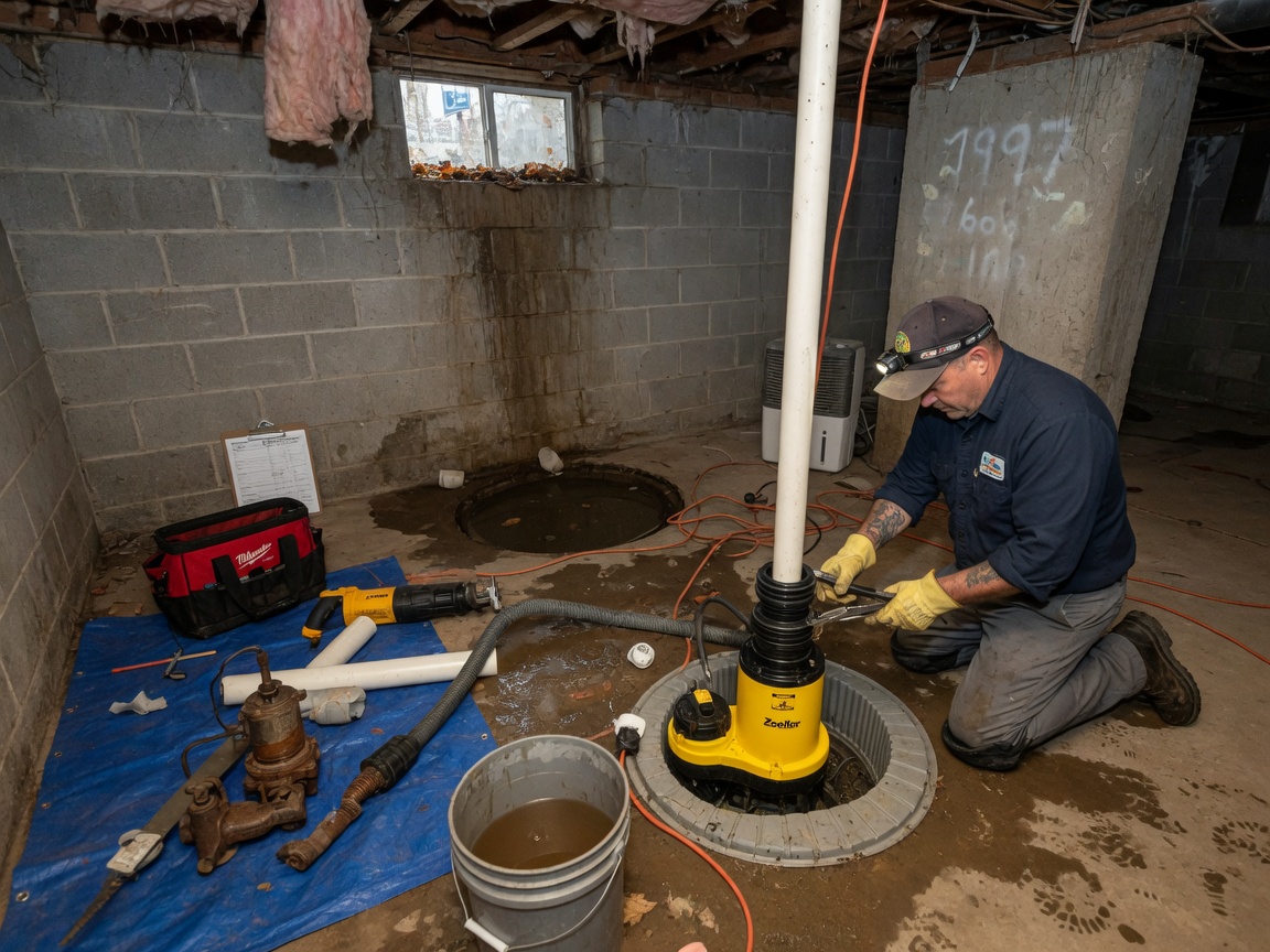 Sump Pump Replacement in Cedar Rapids, IA